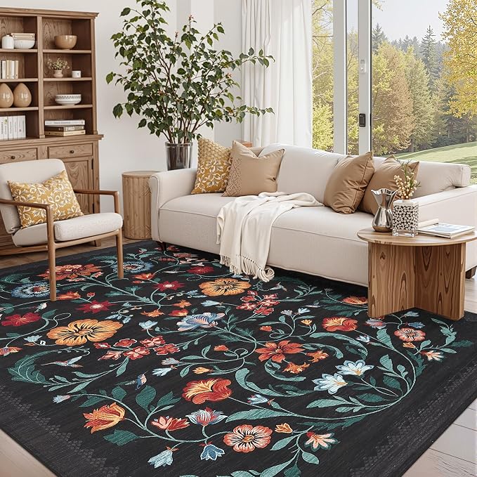 GarveeHome Washable Rug 8x10 Area Rugs by GarveeHome