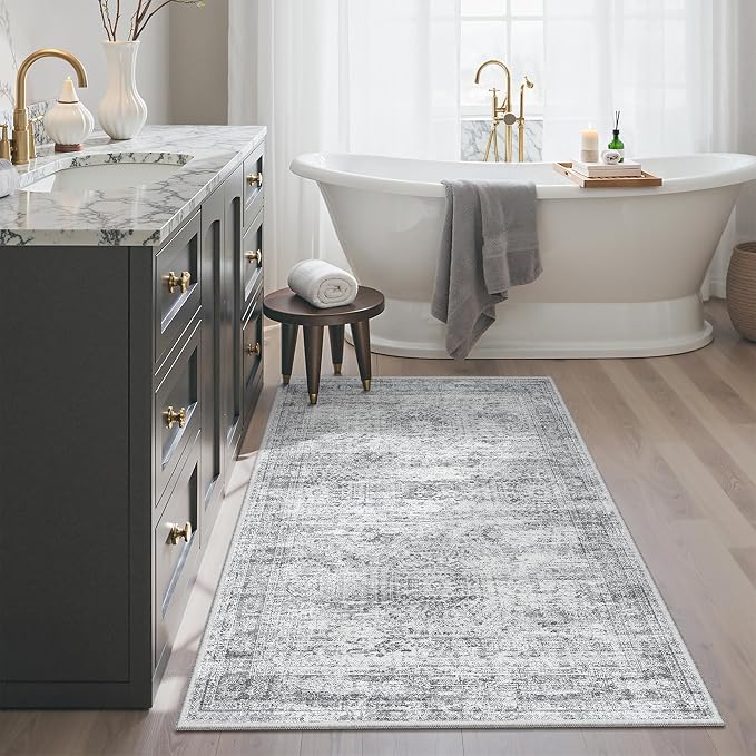 3x4 Rug, Small Area Rug for Kitchen, Machine Washable Non-Slip Throw Rug - Image 3