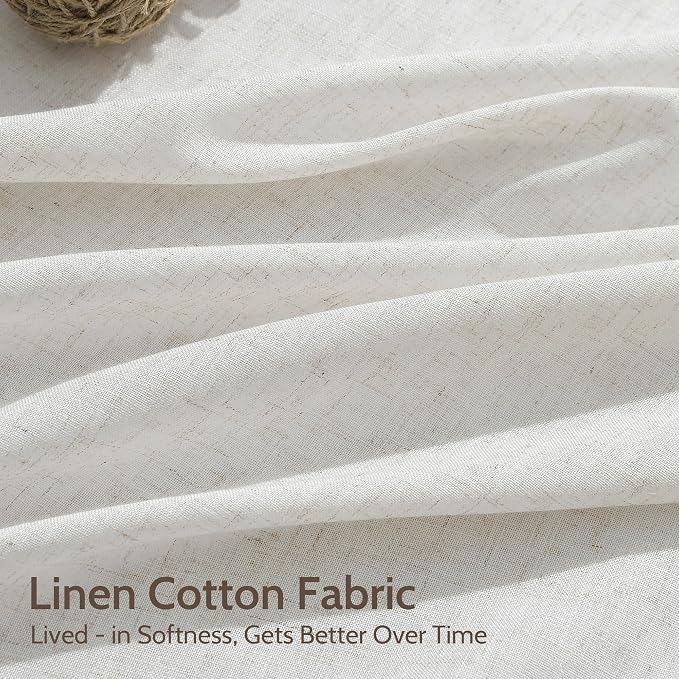 Nanspring Natural Linen Curtains - Image 4