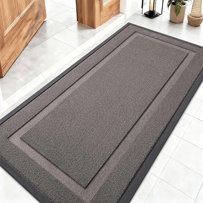 OLANLY Front Door Mat Indoor Outdoor Entrance, Waterproof All-Season, by OLANLY