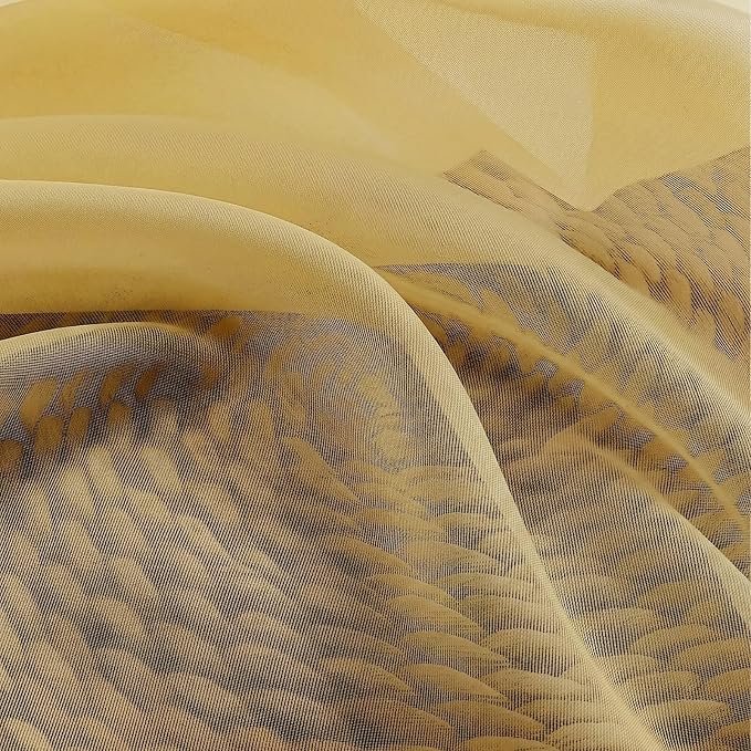 Gwine Short Kitchen Sheer Curtains 36 Inch Length - Image 9