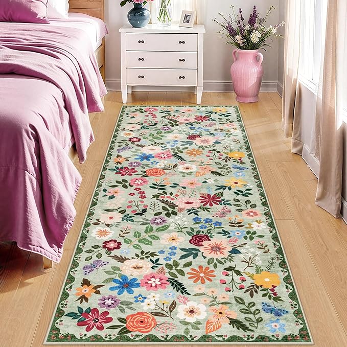 Runner Rug for Entryway: 2x6 Kitchen Rugs Non Slip Washable Ultra-Thin Soft - Image 2