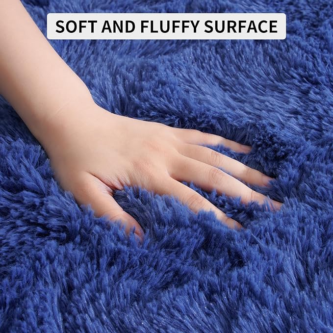 Tepook Fluffy Large Rugs for Living Room, Shag Area Rug 6x9 Soft Carpet for - Image 6