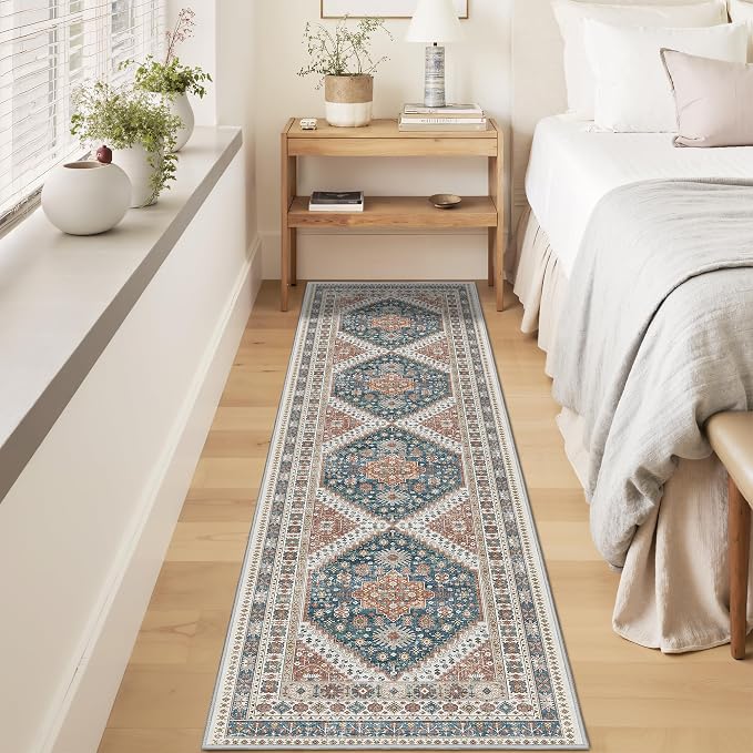 Runner Rug 2x8 Runners for Hallways Non Slip Washable, Vintage Hallway Runner - Image 5