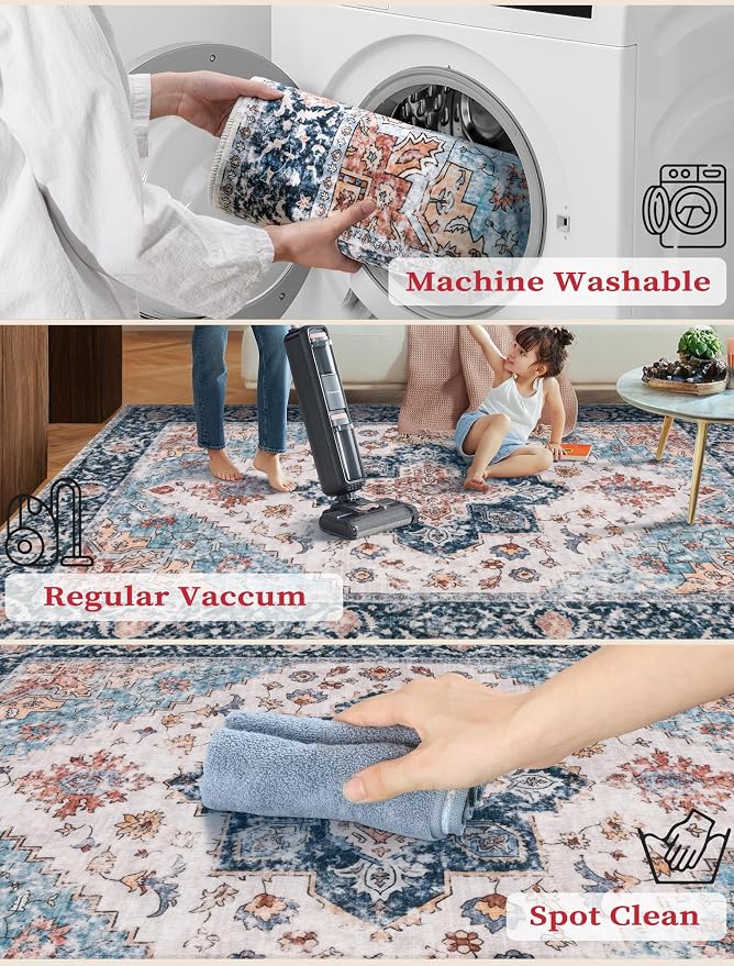 SERISSA Boho Washable Runner Rug - Image 3