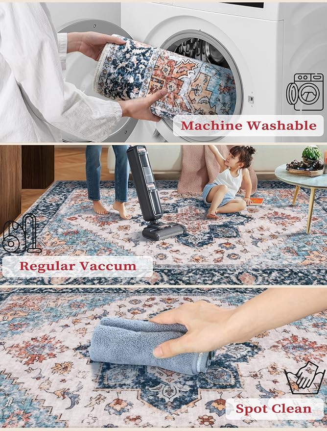 SERISSA Boho Washable Runner Rug - Image 3