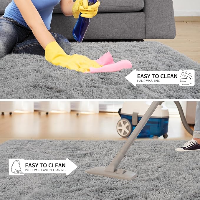 Tepook Super Soft Fluffy Rug for Bedroom, Modern Shaggy Fuzzy Kids Rugs for - Image 7