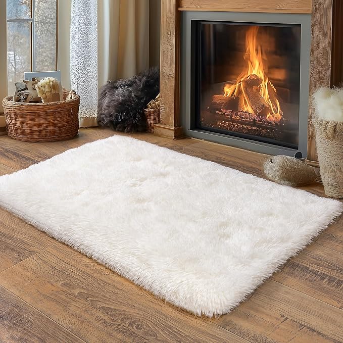 Small Area Rug, 2x3 Rug for Bedroom Shaggy Throw Rugs for Dorm Rug, Soft Shag - Image 6