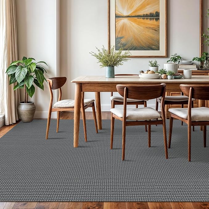KOZYFLY Washable Area Rug 6x9 ft Rubber Backed Non Slip Rugs - Image 2