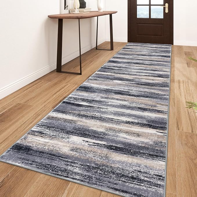 Lansny Modern Abstract Runner Rug 3x10 by lansny