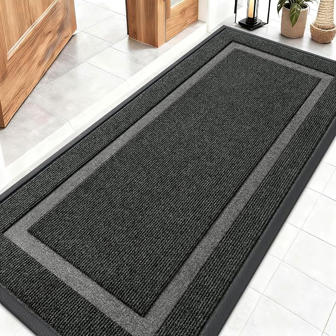OLANLY Front Door Mat Indoor Outdoor Entrance, Waterproof All-Season, by OLANLY