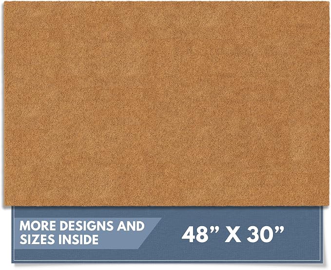 Barnyard Designs Natural Coco Coir Heavy Duty Backing Doormat by BarnyardDesigns