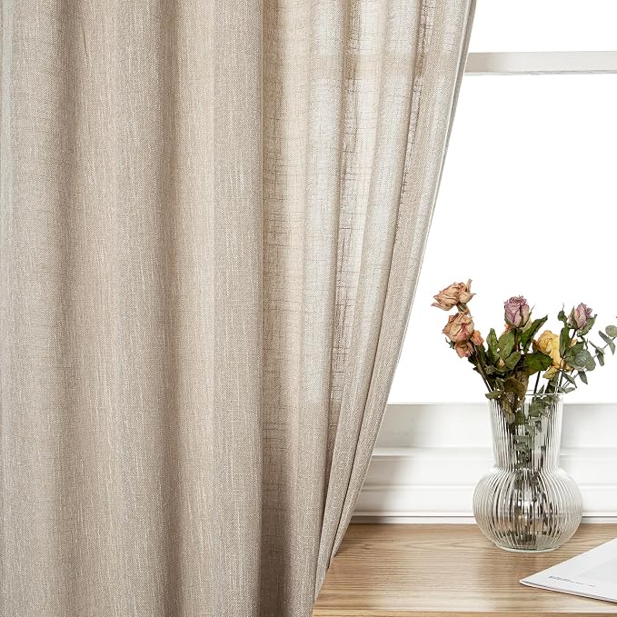 MYSKY HOME Ceiling Curtains for Living Room, Soft Cotton Curtain Polyester - Image 4