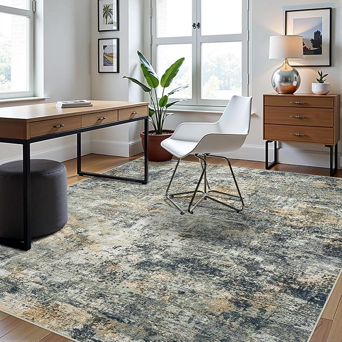10x14 Area Rugs for Living Room Rug Washable: Abstract Large Rug Indoor Modern - Image 9
