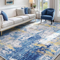 Washable Area Rugs 6'x9' Non-Slip Modern Abstract Soft by RELEANY