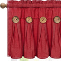 FRAMICS Farmhouse Valance Curtains, Boho Cotton Linen Kitchen Valance, Country by FRAMICS