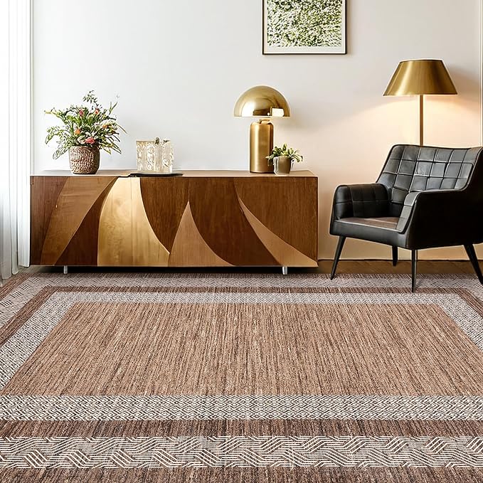 GarveeHome Small Bedroom Area Rug 3x5 Bordered Area Rug by GarveeHome