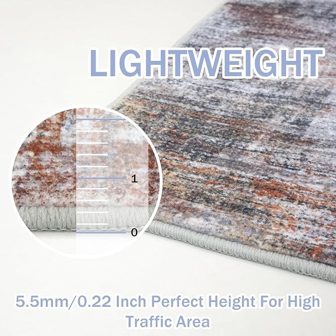 IOHOUZE Abstract Area Rugs 5x7 Ft Washable Rugs - Image 5