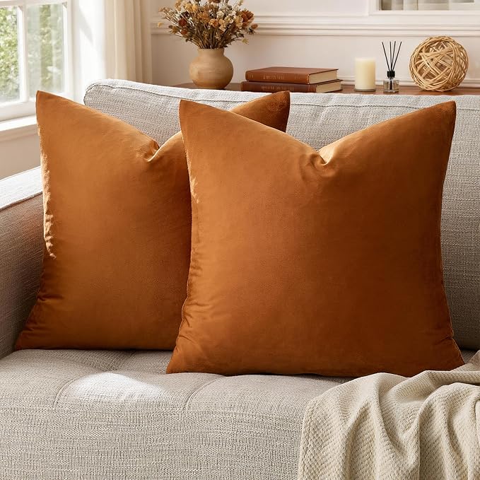 GIGIZAZA Pillow Covers 20x20 Velvet Decorative Pillows Sofa Couch Throw Pillow - Image 5