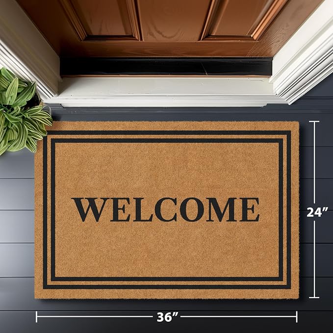 Barnyard Designs Natural Coco Coir Heavy Duty Backing Doormat - Image 8