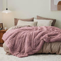 Bedsure GentleSoft Fluffy Dusty Pink King Size Blanket by BEDSURE