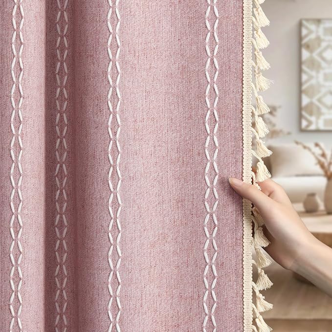 Boho Blackout Curtains 2 Panels 84 Inch by Unknown