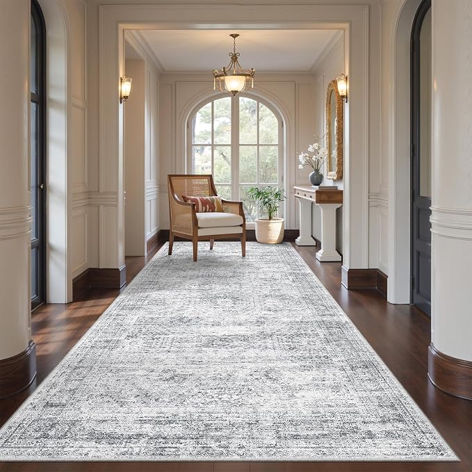 4x8 Rug for Bedroom, Wide Runner Rug for Hallway, Non Slip Washable Runner Rug - Image 4