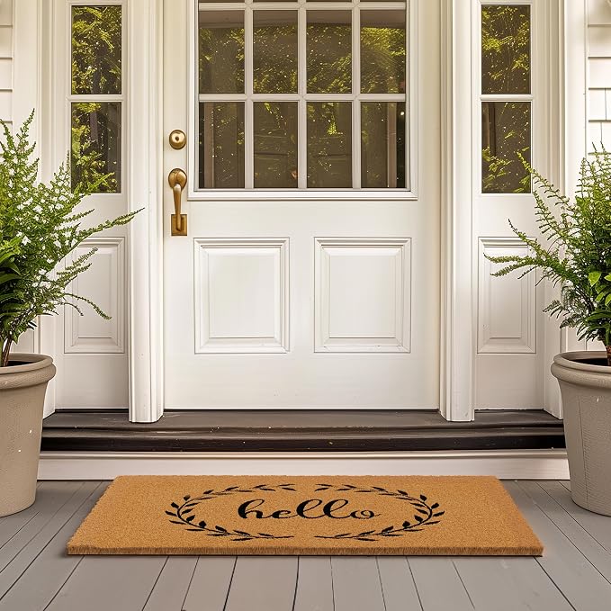 Barnyard Designs Natural Coco Coir Heavy Duty Backing Doormat - Image 4