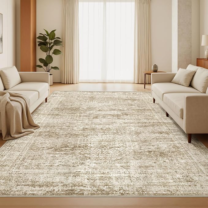 5x7 Area Rugs, Ultra-Thin Washable Rugs by Restydon