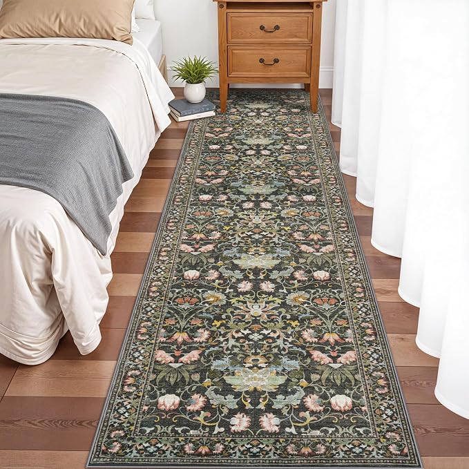 Washable 2x8 Hallway Runner Rug: Vintage Water-Resistant Kitchen Entryway Rug - Image 8