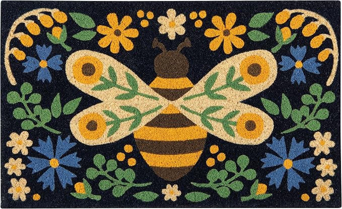 Now Designs Bee Garden Doormat, Coir Fiber by NowDesigns
