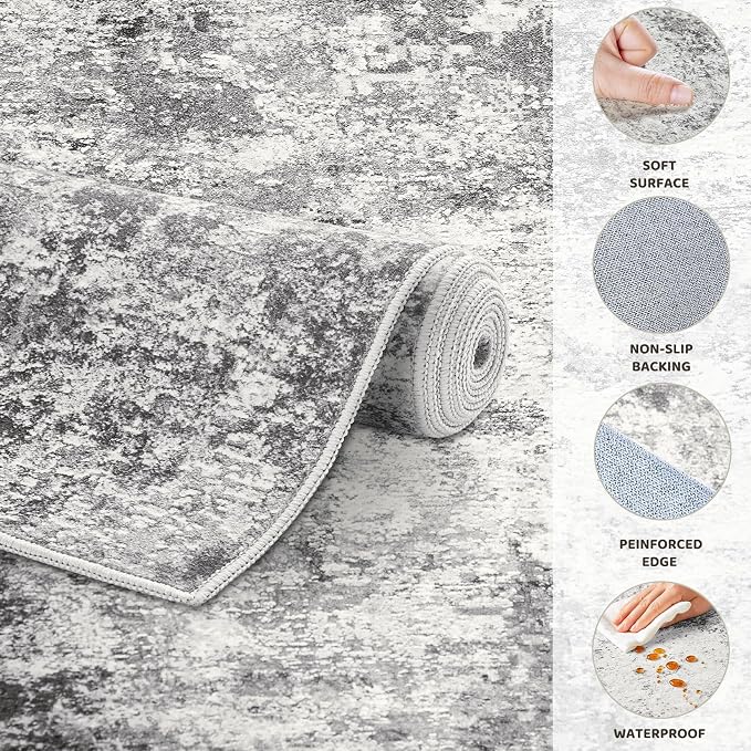 UERMEI 6ft Round Area Rug Living Room Rugs - Image 7