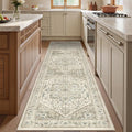 Kitchen Runner Rug Non Slip Washable 2.5x8, Soft Low Pile Entryway Rug Runners by Restydon