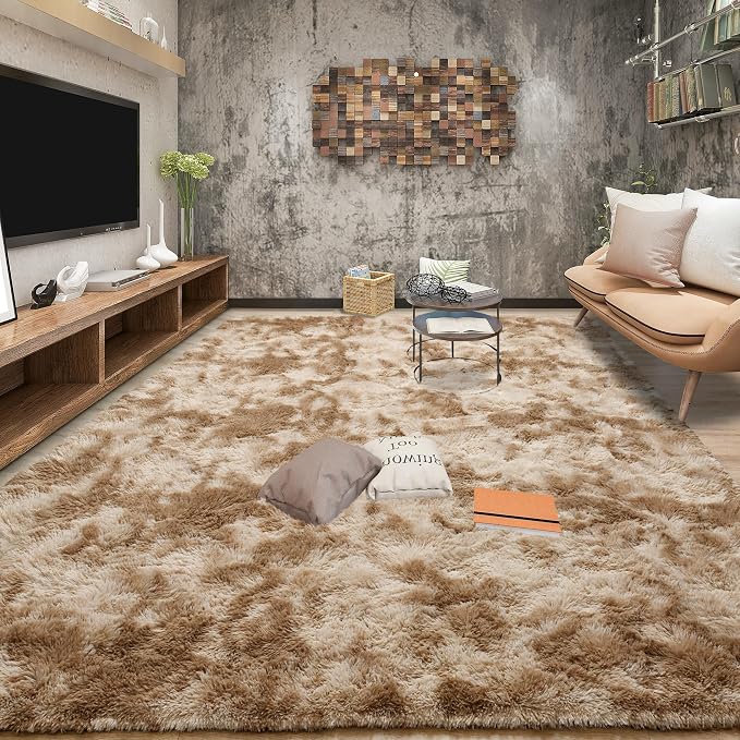 Tepook Soft Fluffy Rugs for Bedroom, 4x6 Area Rug for Living Room, Modern - Image 3