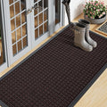 Smiry Front Door Mat Outside Entrance, Heavy Duty Natural Rubber Doormat by Smiry