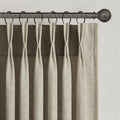 Topfinel 102 Inch Curtains 2 Panels Set, Two Packs Pinch Pleat Back Tab Linen by Topfinel