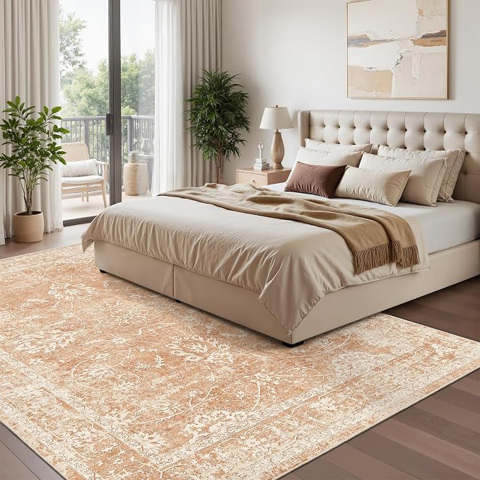 Madane Washable 6x9 Area Rugs for Living Room, Vintage Rug - Image 2