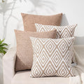 HPUK Decorative Throw Pillow Covers Set of 4 Geometric Design Linen Cushion by HPUK