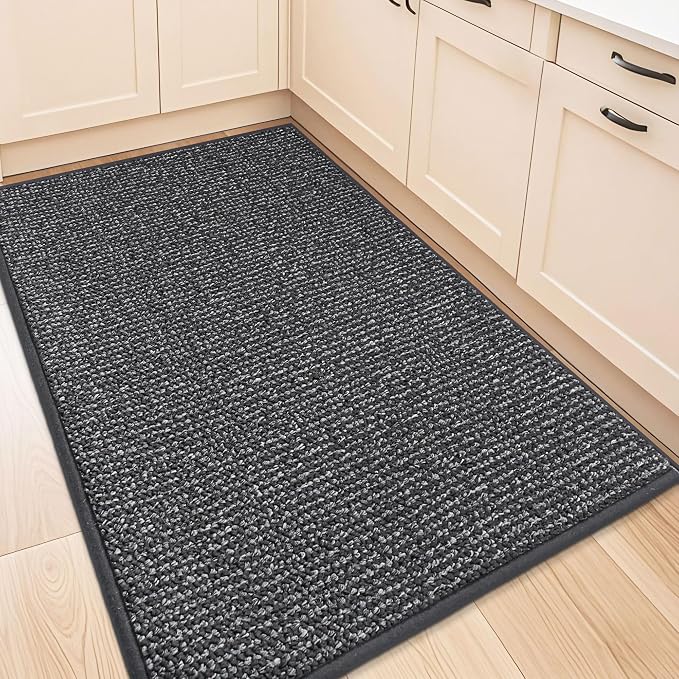 BEQHAUSE Kitchen Rugs 32"x48", Non-Slip Kitchen Mats by BEQHAUSE