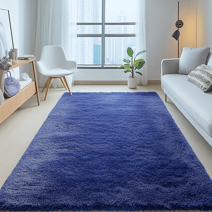 OLANLY 5x5 Area Rugs for Living Room Bedroom, Machine Washable Soft Fluffy - Image 7