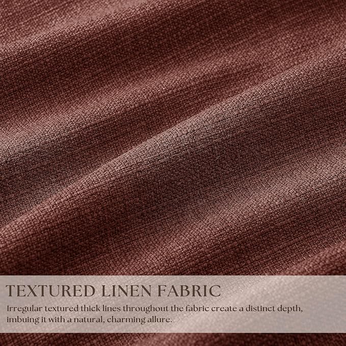 Red Brown 80 Inch Pinch Pleated Black Out Curtains 2 Panel Set | Pinch Pleat - Image 3