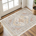 3x4 Washable Area Rug for Entryway, Soft Kitchen Rugs Non Slip for Dining Room by Restydon