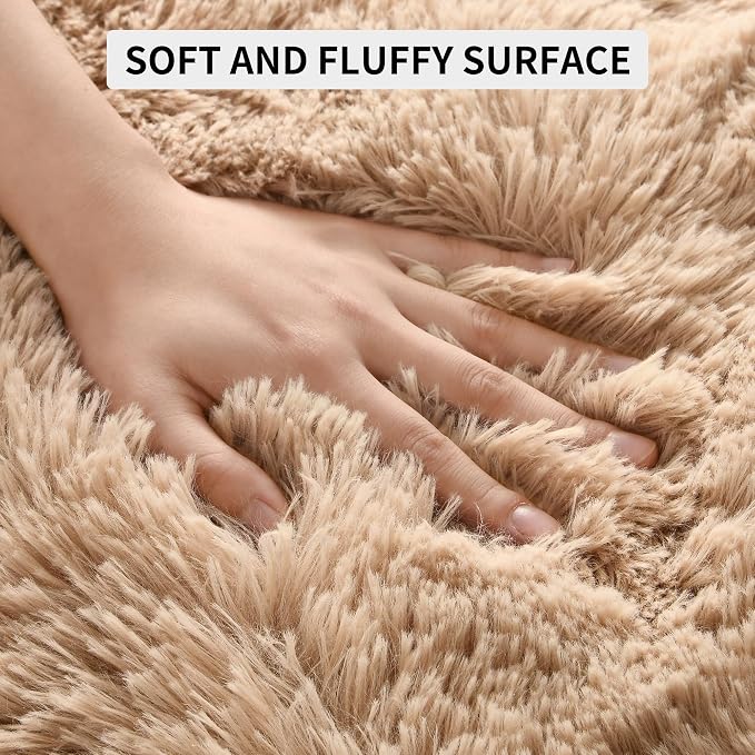 Tepook Super Soft Fluffy Rug for Bedroom, Modern Shaggy Fuzzy Kids Rugs for - Image 6