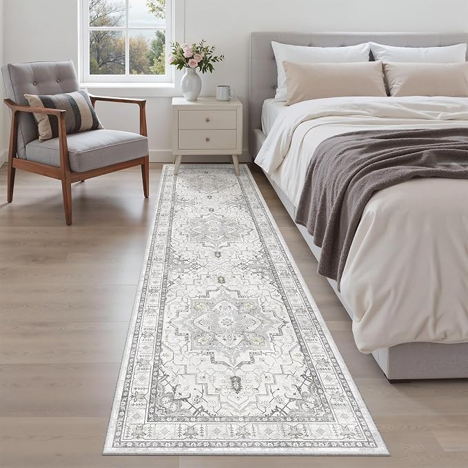 Madane Runner Rug 2x8, Washable Hallway Runner Rugs, Non-Slip Low-Pile Soft - Image 3