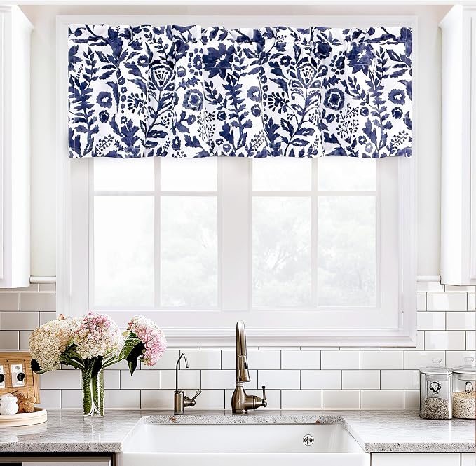 DriftAway Julia Lined Valance Double Layer Thermal Insulated Room Darkening - Image 2