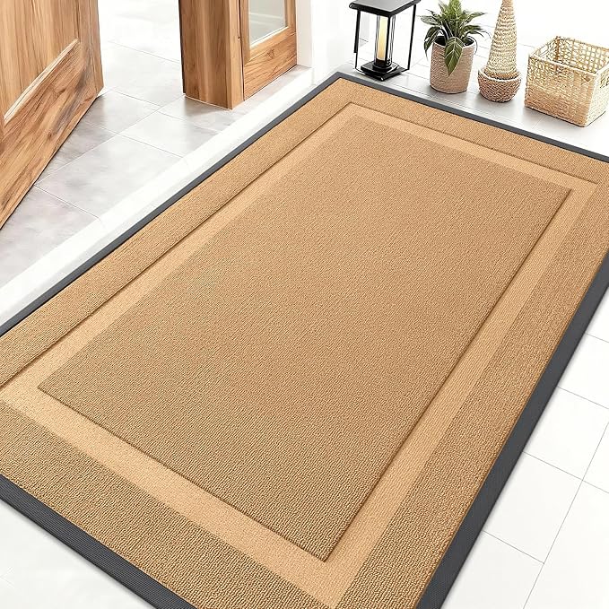 OLANLY Front Door Mat Indoor Outdoor Entrance, Waterproof All-Season, by OLANLY