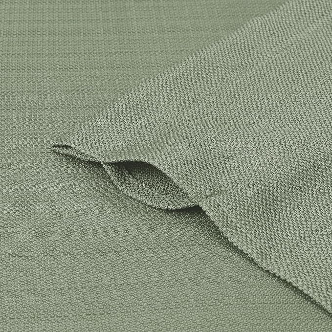 Chyhomenyc Light Green Valance for Windows, Light Filtering Faux Linen Textured - Image 8