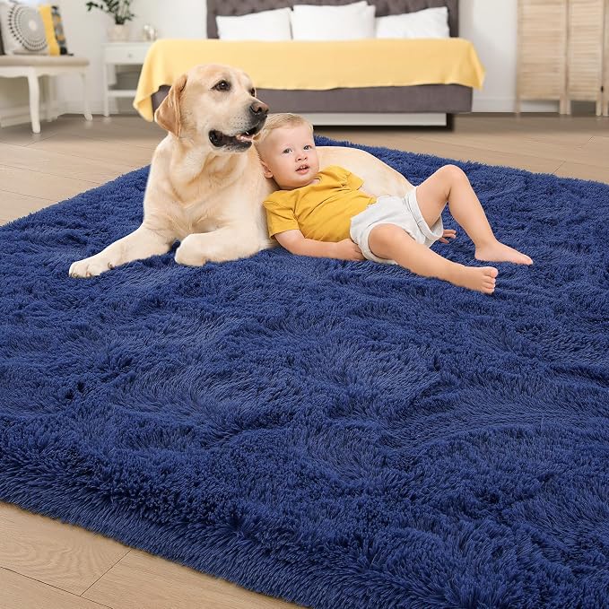 Tepook Super Soft Fluffy Rug for Bedroom, Modern Shaggy Fuzzy Kids Rugs for - Image 4