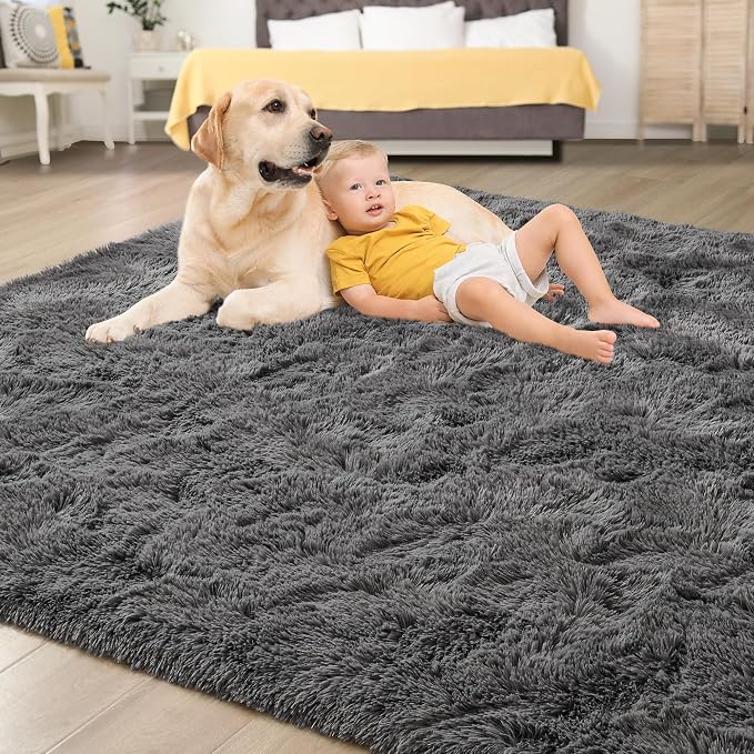 Tepook Area Rugs 9x12 for Living Room, Super Soft Fluffy Rugs for Bedroom - Image 4