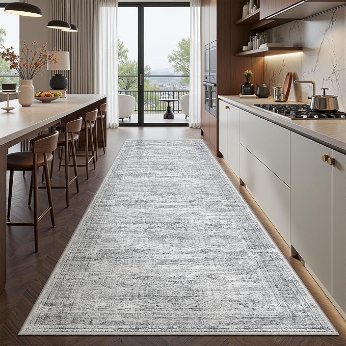 Kitchen Runner Rugs Non Skid Washable by Restydon